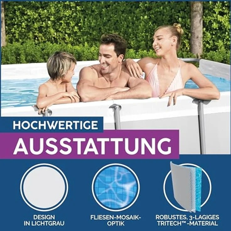 Bestway 'Power Steel Frame 412 x 201 x 122 cm' Pool-Set mit Sandfilteranlage – Bild 5