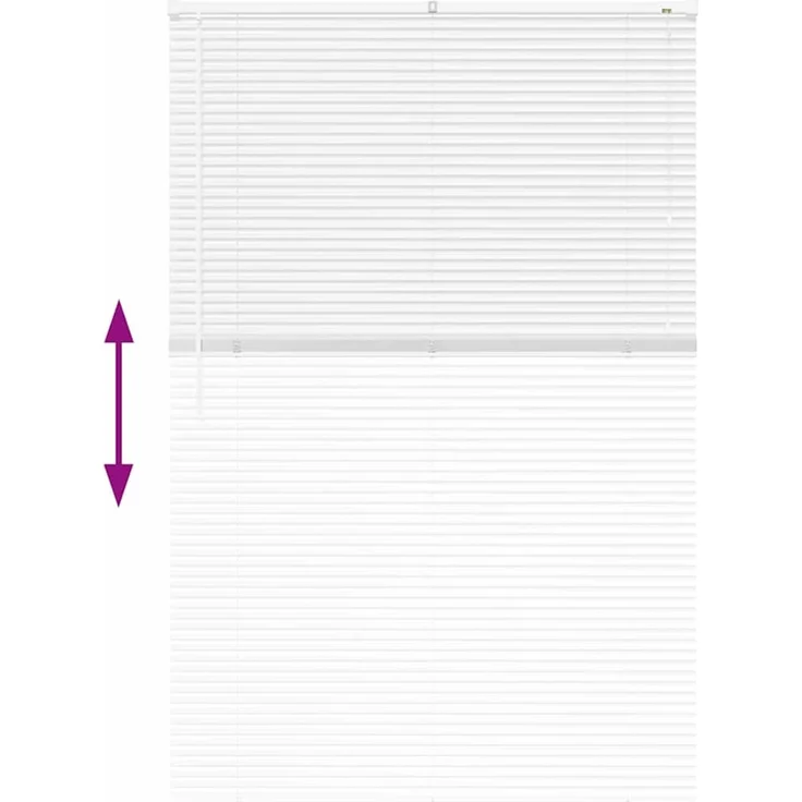 vidaXL Venezianische Jalousie Weiß 175 x 115 cm 25 mm Aluminium 42006000 – Bild 12