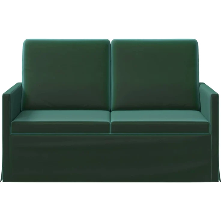 vidaXL 2-Sitzer Sofa Dunkelgrün 130 x 81 x 82 cm Samt (V) 42041056 – Bild 2