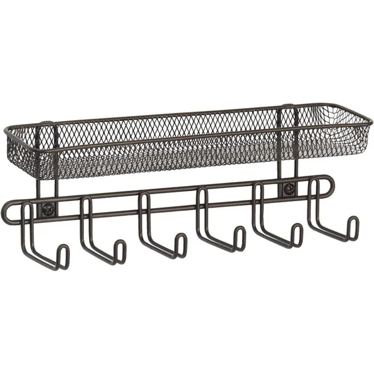 Schmuckaufbewahrung Wand bronze Schmuckhalter Organizer Haken Fächer mDesign – Bild 3