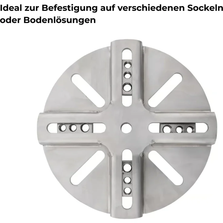 Doppler Vario Adapterplatte Vario 6 - 17 cm Edelstahl universell – Bild 3