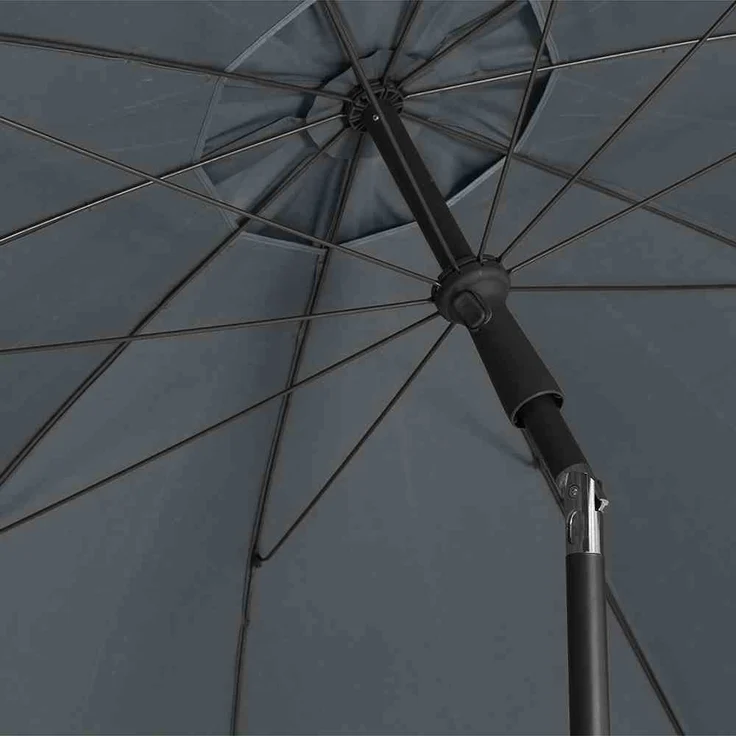 Tropico Mittelstockschirm anthrazit/grau Ø 200cm – Bild 6