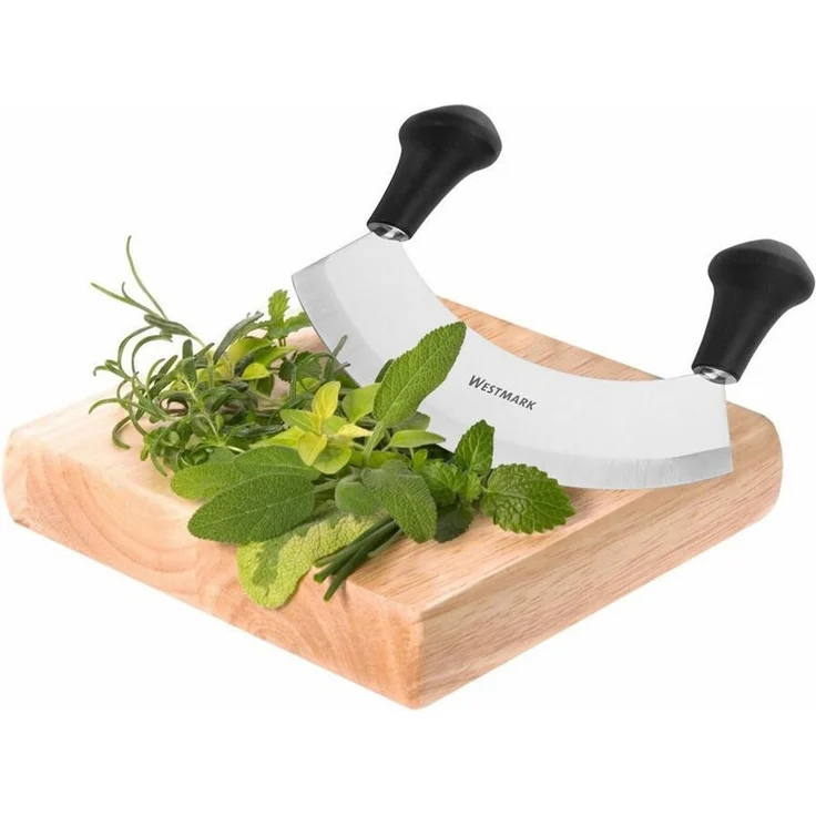 WESTMARK Wiegemesser Kräuter-Set, 5tlg,+ 4 Kräuterdosen zum Einfrieren – Bild 4