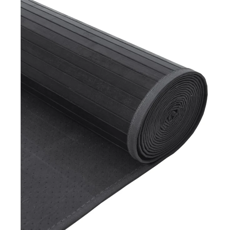 vidaXL Teppich Rechteckig Grau 60x400 cm Bambus 376850 – Bild 5