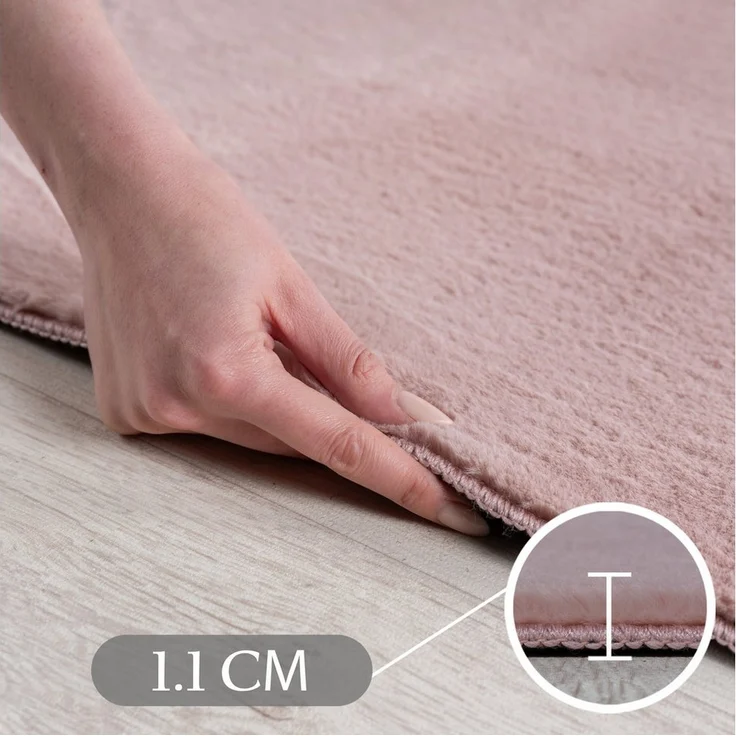 SIMPEX24 Teppich Unicolor - Einfarbig, Läufer, Höhe: 11 mm, Perfekt geeignet für Wohnzimmer, Schlafzimmer,Kinderzimmer – Bild 3