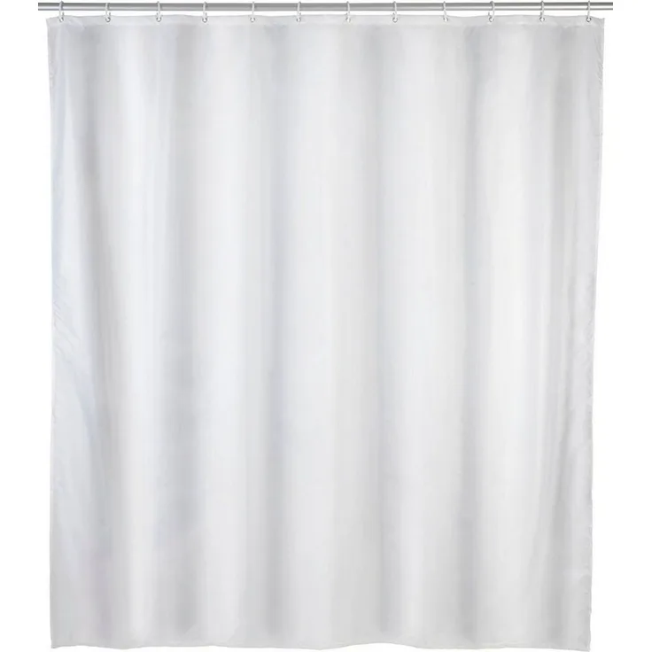 WENKO Duschvorhang Uni Breite 120 cm, Höhe 200 cm