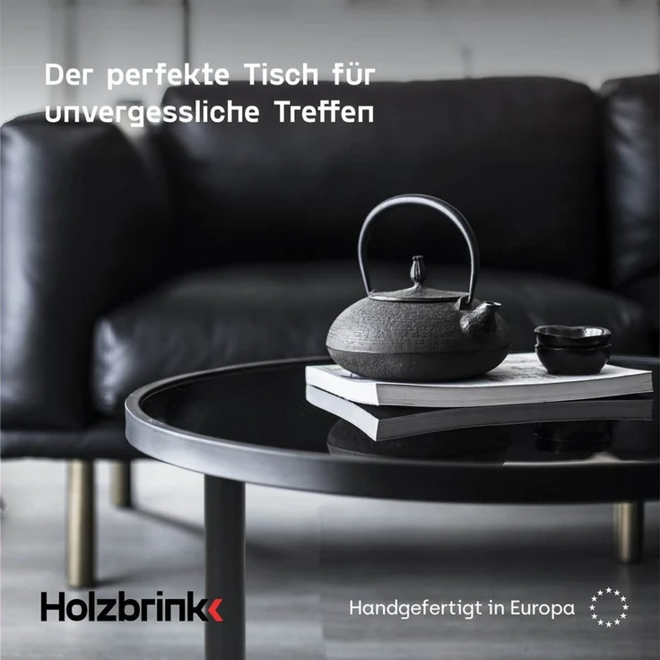 HOLZBRINK Tischbein Tischbeine 43 cm Metall Elfenbein 4 Stk. Ø42,4 mm, Möbelfüße für Couchtisch, Nachttisch, Bank, TV-Tisch – Bild 4