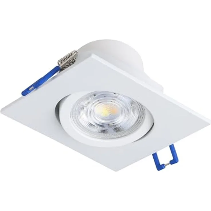 Eglo 98302 Hochvolt LED Einbauleuchte SALICETO weiß 2700K L:8,8cm B:8,8cm H:4,2cm schwenkbar