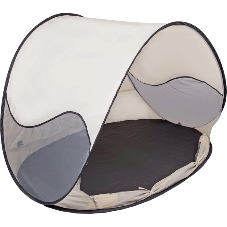 DERYAN Pop-Up-Strandzelt mit Moskitonetz 120x90x80 cm Creme 437047 – Bild 5