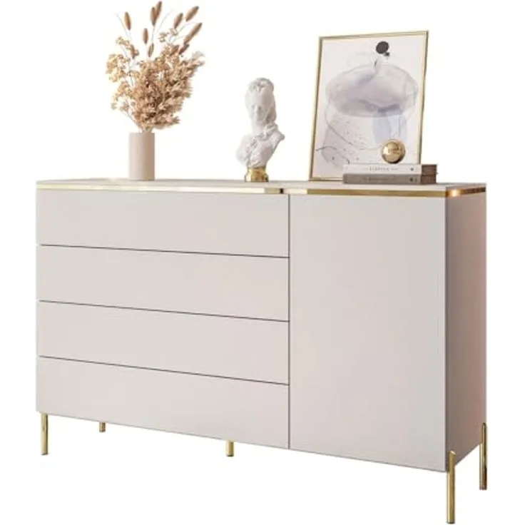 Lookway Kommode AURORA 4S1D Anrichte in KASCHMIR Schubladenschrank