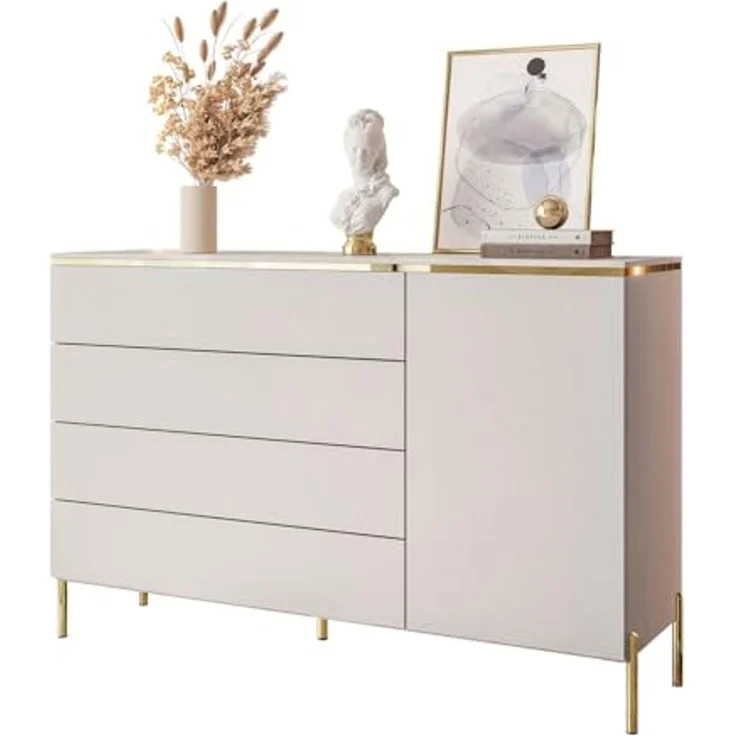 Lookway Kommode AURORA 4S1D Anrichte in KASCHMIR Schubladenschrank – Bild 1