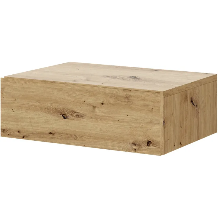 TAJO Nachttisch hängend, Artisan Eiche Optik - Schwebender Nachtschrank mit Schublade und viel Stauraum - 42 x 14 x 30 cm (B/H/T)