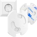 deleyCON 20x Kindersicherung für Steckdosen und Steckdosenleisten mit Drehmechanik Kinderschutz Steckdosenschutz Steckdosensicherung Baby Kleinkinder