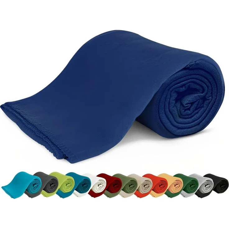 Wohndecke Polar-Fleece mit Antipilling, ca. 420g, 130x160 cm, KiGATEX, Ziersticheinfassung – Bild 1