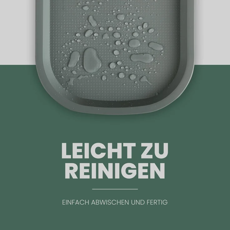 Tablett Kunststoff - 37,7cm x 27,7cm Grün 2er-Pack – Bild 7