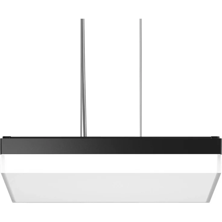 RZB Flat Slim+ P DALI, quadratische Pendelleuchte 43x43cm, 41W, anthrazit/matt, einstellbare Farbtemperatur und Helligkeit