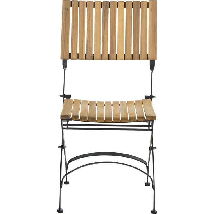 Gartenstuhl 2er Set LASCARI ohne Armlehnen Akazienholz Hellbraun – Bild 5