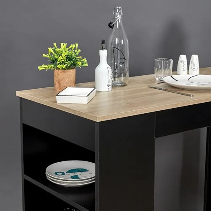 HOME DECO FACTORY Rollcontainer Büro 3 Schubladen Abschließbar Weiß – Bild 7