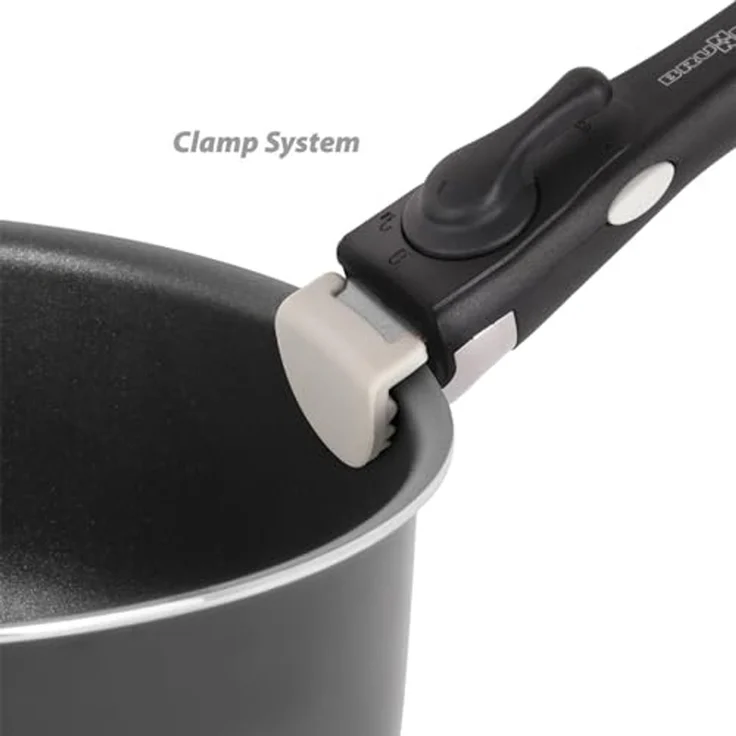 BRUNNER Topf-Set Camping Koch Geschirr Set Flavor 7+1, 22 cm Outdoor Küche Topf Pfanne Alu – Bild 4