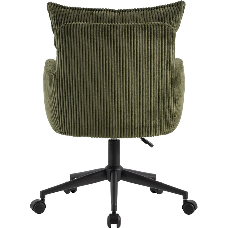 Carryhome 'LUCIE' Drehstuhl, Cord grün, 59 x 97 x 63 cm, 140 kg belastbar, höhenverstellbar – Bild 7