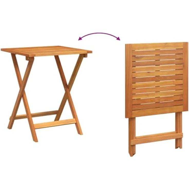 vidaXL Bistrogarnitur 3 pcs Öl-Natur Massivholz Akazie 4105509 – Bild 9