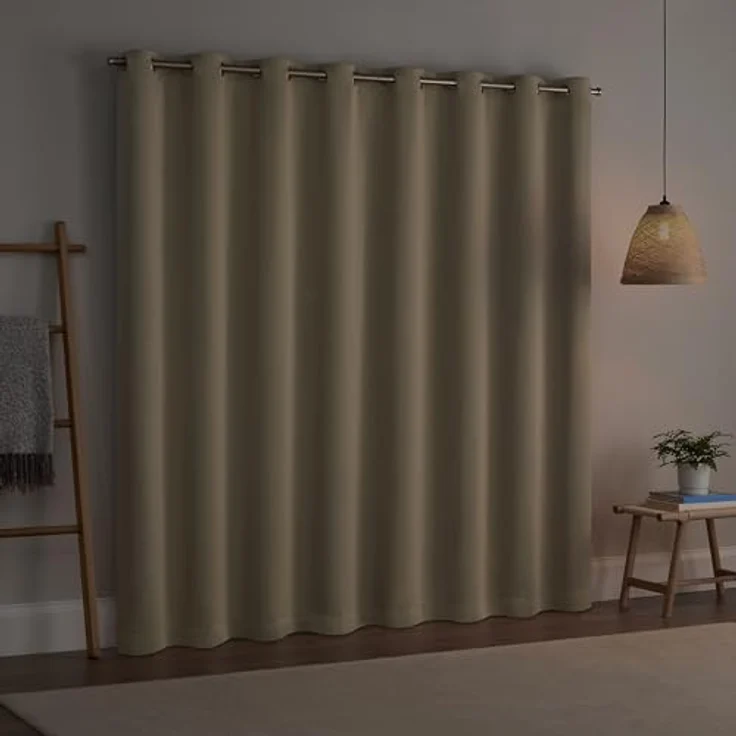 Eclipse Darrell Thermaweave Verdunkelungsvorhang, extra breit, 213,4 x 254 cm, Weizenfarben – Bild 5