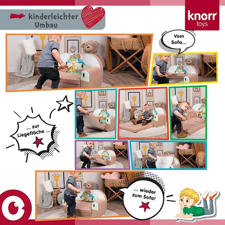 Knorr Toys Kindersofa 'Stars white' – Bild 12