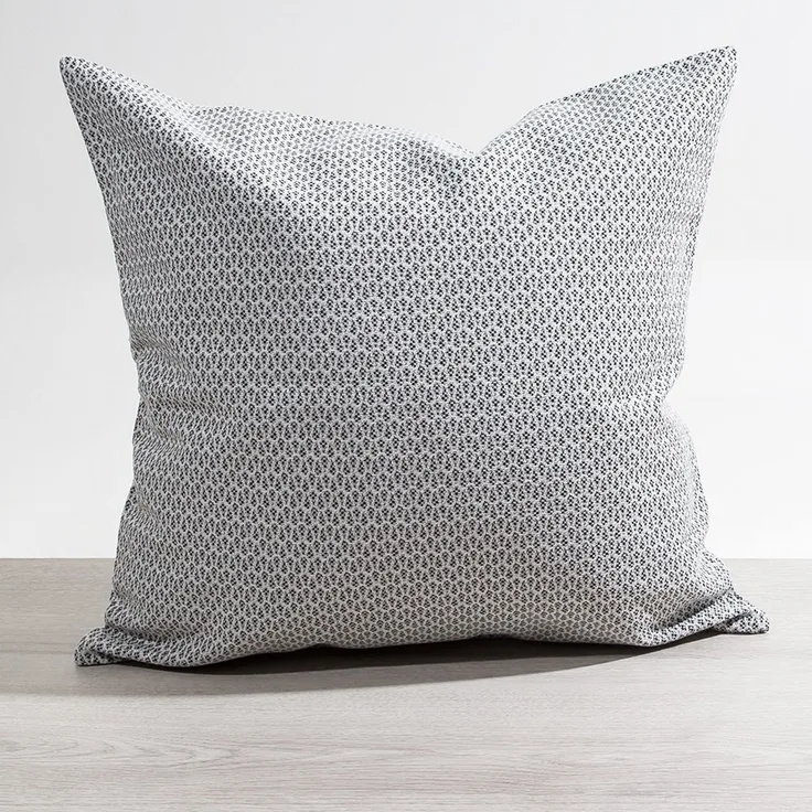 Kissen Deko von Lysel - grau Tropfen Golea 48x48 Baumwolle Polyester kissenbezug Dekokissen