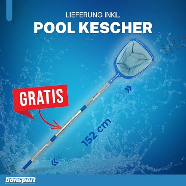 bonsport Pool Unterlegmatte Poolmatte 36 Stück - Bodenschutz Matte für den Pool/Planschbecken - Bodenfolie Bodenmatte Poolunterlage Bodenschutz schwarz – Bild 3