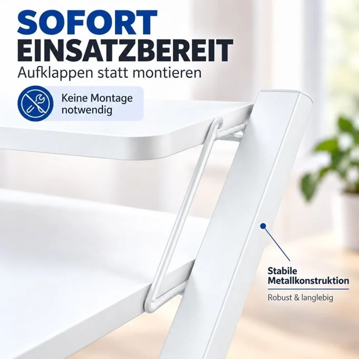 Relaxdays Klappbarer Schreibtisch Monitoraufsatz – Bild 9