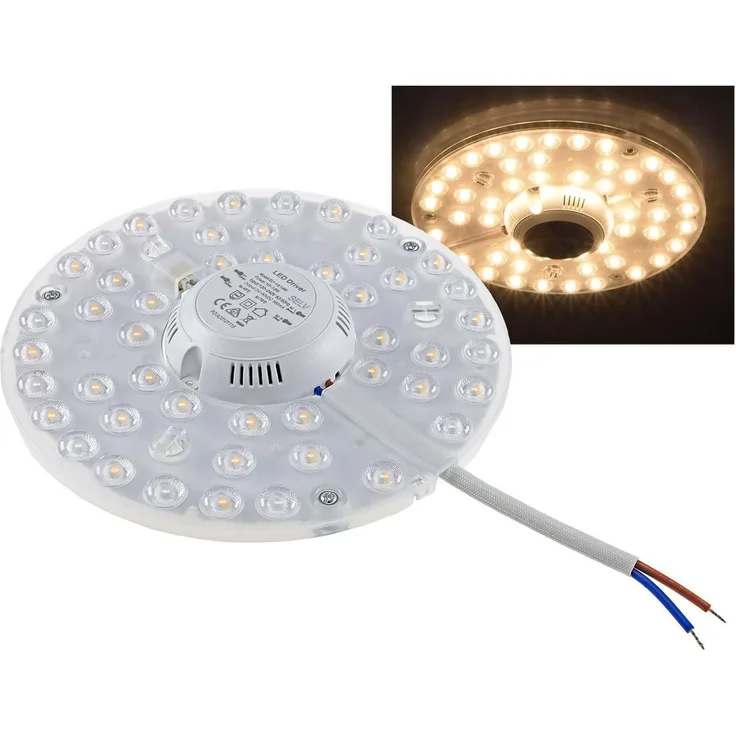 LED Umrüstmodul "UM24ww" für LeuchtenØ180mm, 24W, 2680lm, 3000K, Magnethalter