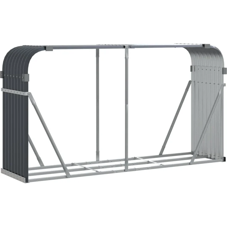 vidaXL Kaminholzunterstand Anthrazit 180x45x100 cm Verzinkter Stahl 364564 – Bild 1