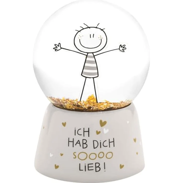 Traumkugel Glitzerkugel Schneekugel Geschenk Sheepworld HDSL 74493 – Bild 2