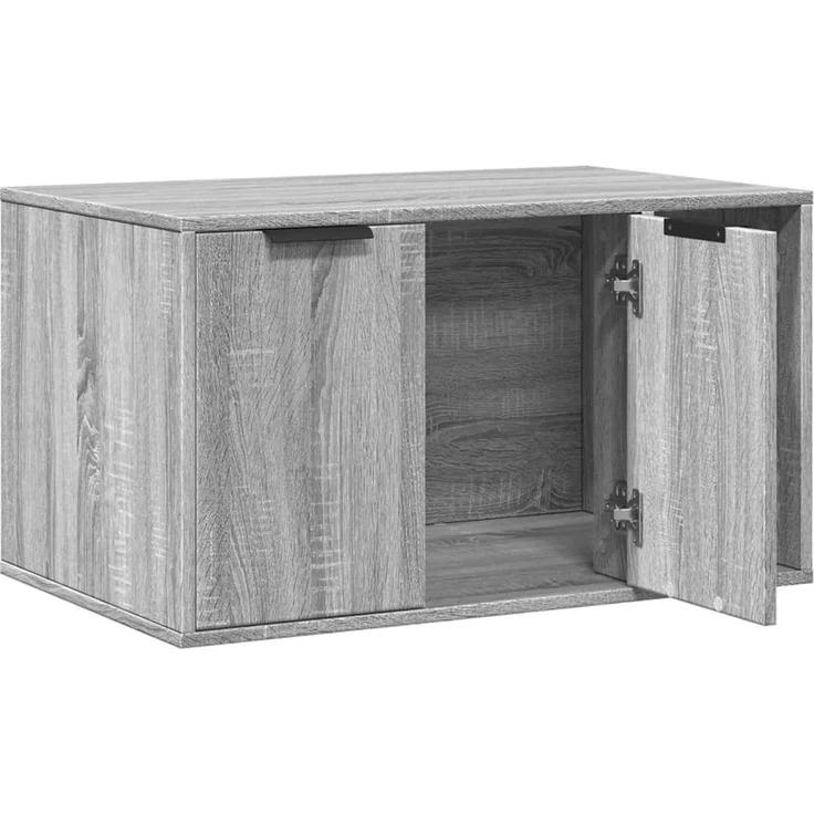 vidaXL Katzenklo Grau Sonoma 80x50x45 cm Holzwerkstoff 857738 – Bild 4