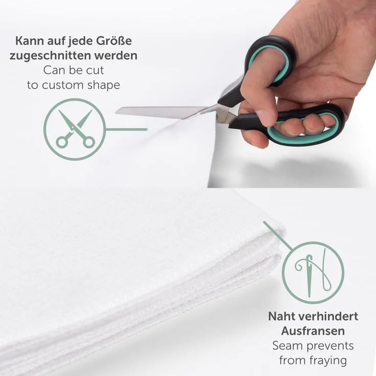 Laleni Inkontinenzunterlage wasserdicht & atmungsaktiv 70x100 cm für Babys | Molton Matratzenauflage 2er Set aus Baumwolle | Matratzenschoner | Inkontinenz Bettunterlage | Wickelauflage 70x100 cm – Bild 5