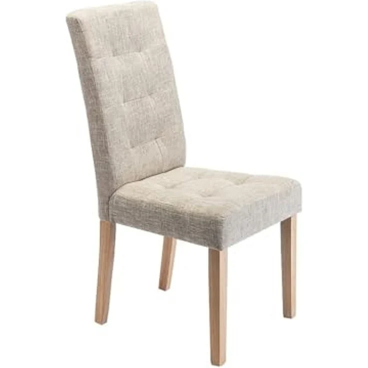 Vente-unique - VILLOSA Stuhl Stoff Beige - B 61 cm x H 100 cm x L 48 cm – Bild 4