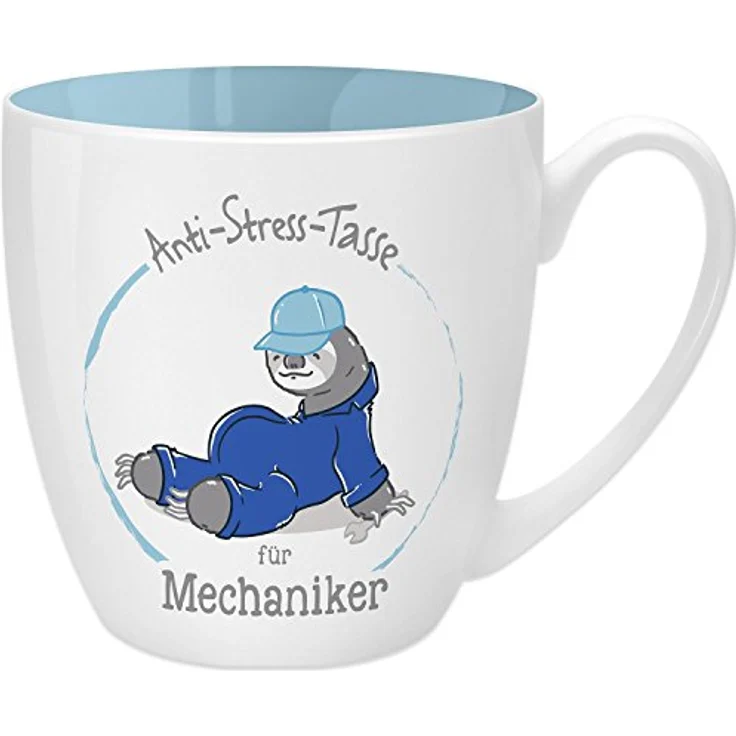 GRUSS & CO Anti-Stress-Tasse Motiv "Mechaniker" | Tasse mit Spruch, 45 cl, New Bone China | Geschenk lustig | 45497 – Bild 2