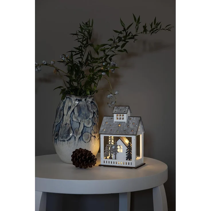 Konstsmide LED Holzsilhouette 'Haus und Markt' warm/weiss – Bild 5
