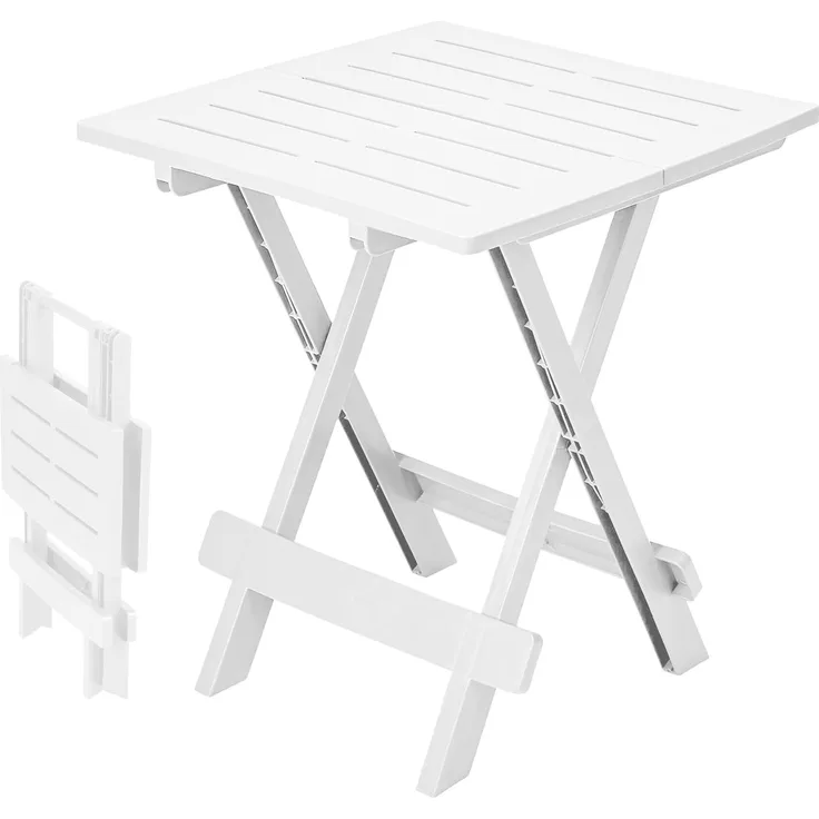 Spetebo Kunstoff Klapptisch ADIGE Farbe: Weiss