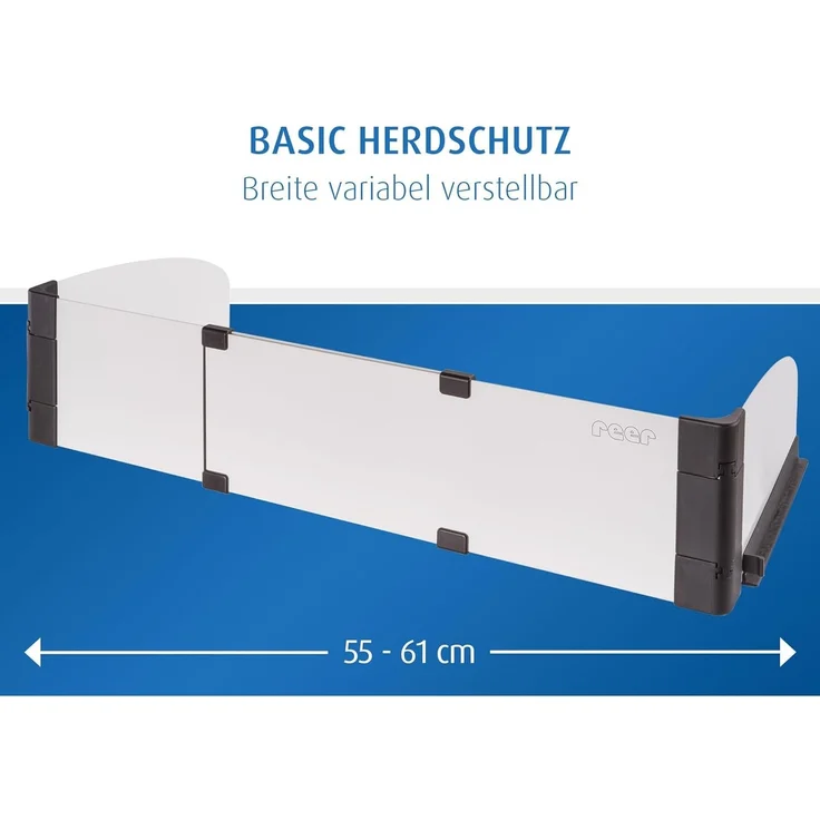 reer Herdschutzgitter Basic, ausziehbar 55-61 cm Silber, 20058 – Bild 4
