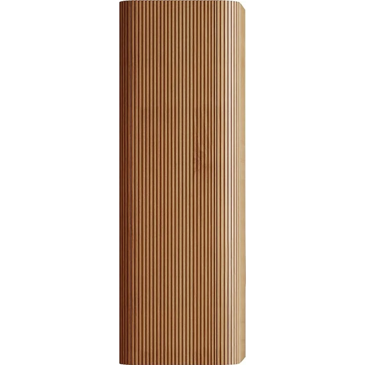 Vente-unique - Hängende Badezimmersäule aus Massivholz - Naturhell - H110 cm - BULMAS – Bild 3