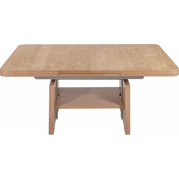 Couchtisch höhenverstellbar und ausziehbar Clover 120x56x70 Wildeiche – Bild 3