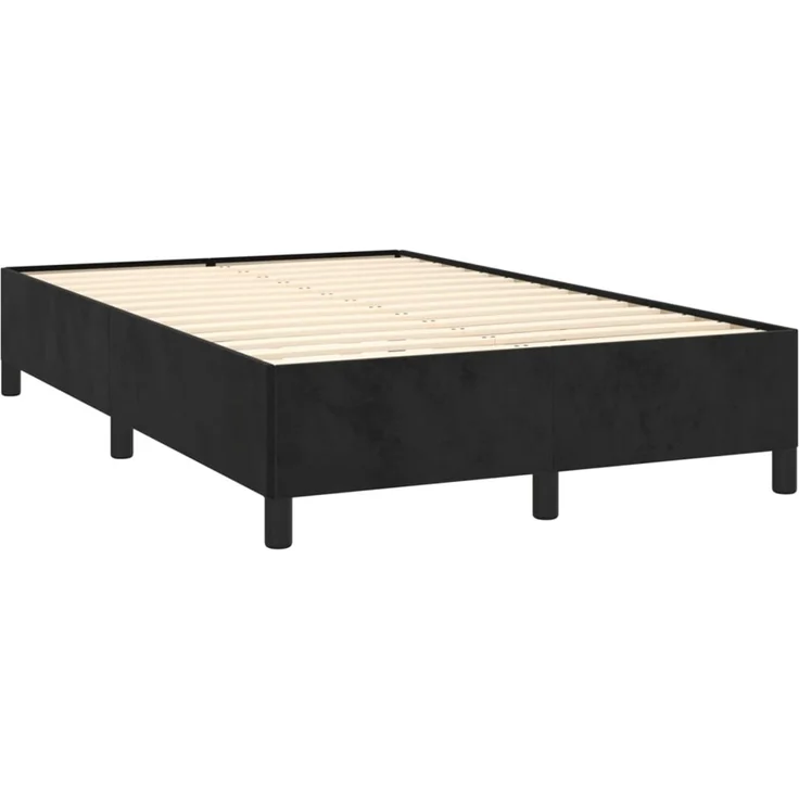 vidaXL Bettgestell ohne Matratze Schwarz 120x190 cm Samt 3269653 – Bild 3