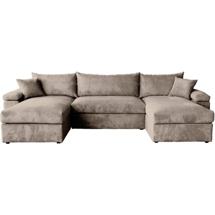 OTTO home Wohnlandschaft Cosy U-From Breite 309 cm, Sitzaufbau im Sandwich-Federkern, Bezüge in Cord oder Struktur weich wählbar mit Kaltschaumauflage – Bild 4