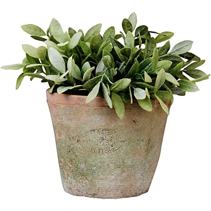 Terracotta Blumentopf rustikal mit Ablaufloch für Innen Außen Pflanztopf Stil