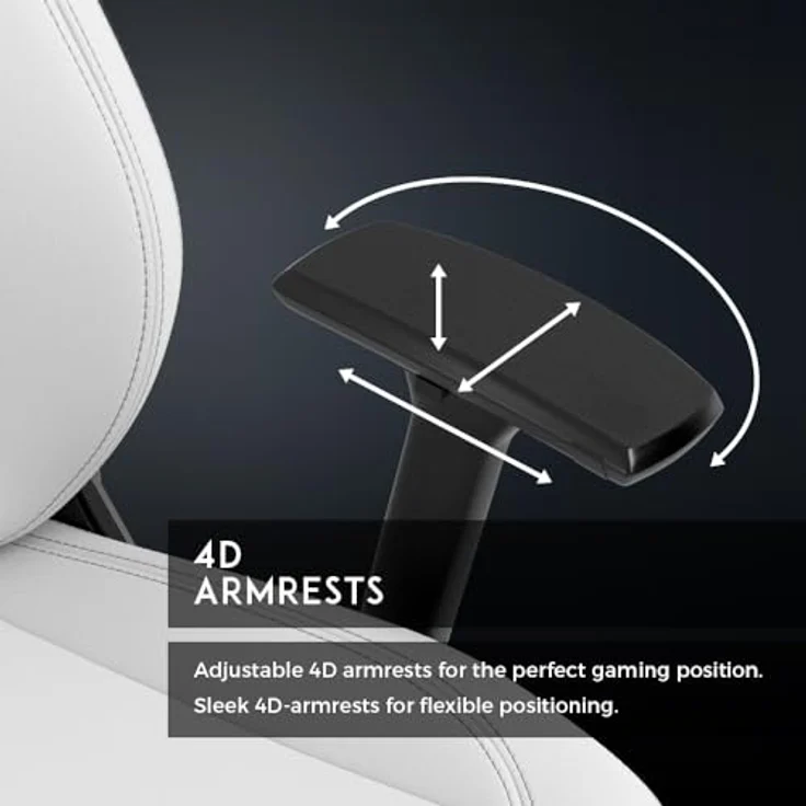 noblechairs LEGEND Gaming Stuhl - Starfield Edition, ergonomisch mit Kaltschaumpolsterung und 60-mm-Rollen, bis 150 kg belastbar – Bild 6