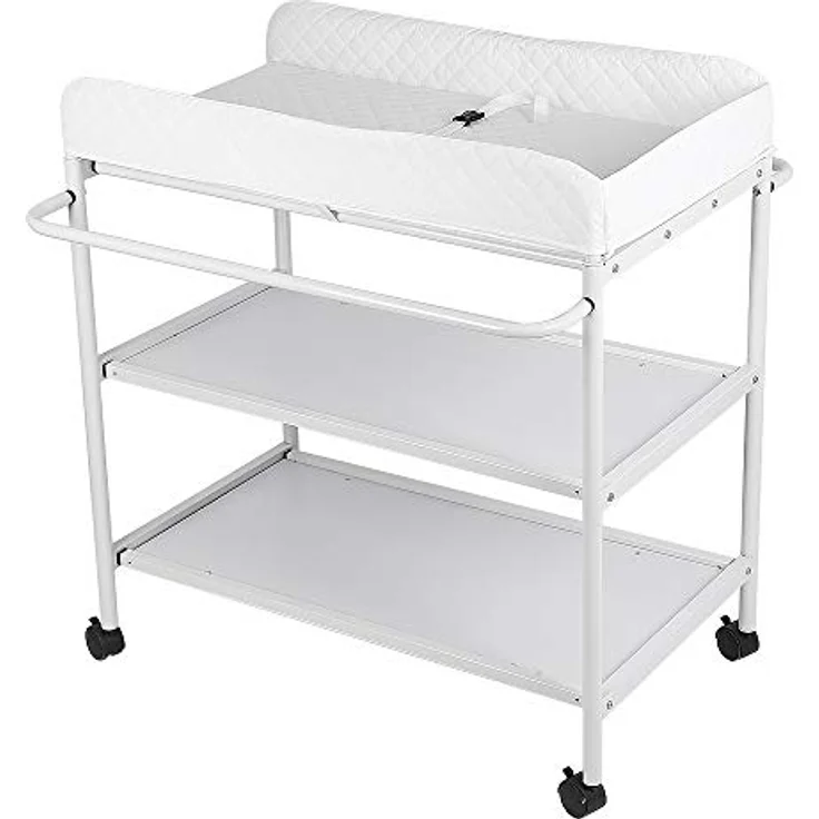 Faltbare Wickelauflage für Neugeborene mit stabiler Struktur, tragbare Wickelauflage mit Stauraum, Massagetisch mit Netztaschen und platzsparend, antibakteriell – Bild 4