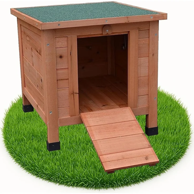 Katzenhaus Outdoor Wetterfest Haus Katzen Höhle Bett Katzenhöhle XL Katzenhütte – Bild 5