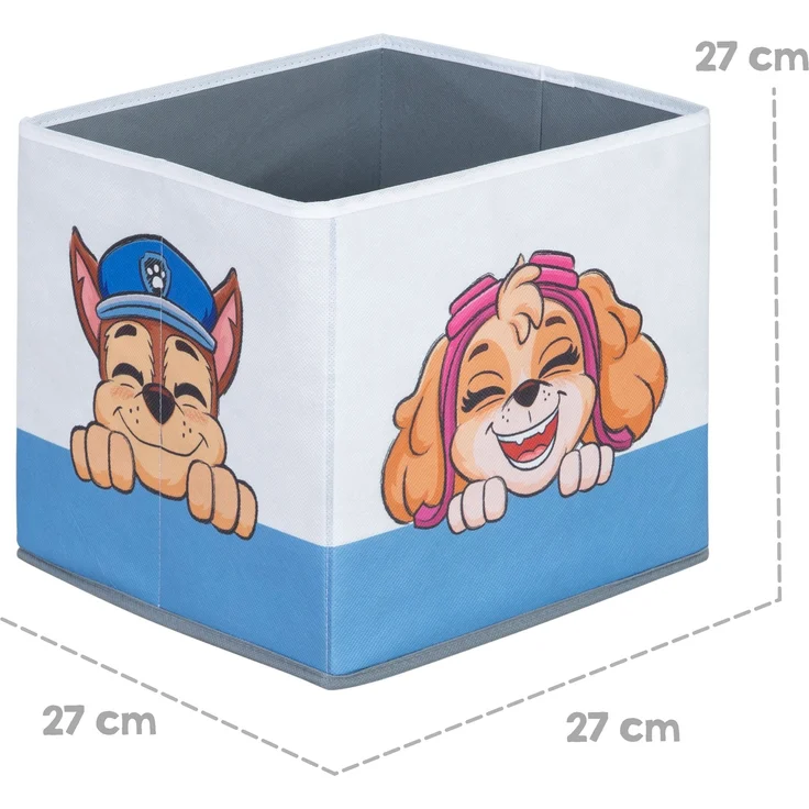roba Aufbewahrungsbox 'Paw Patrol' - 2-teilig - HxBxT: 27 x 27 x 27 cm - Weiß / Blau – Bild 3