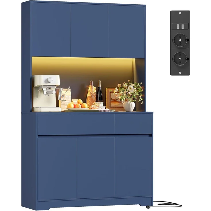 Küchenschrank Buffetschrank Sideboard mit LED und – Bild 1